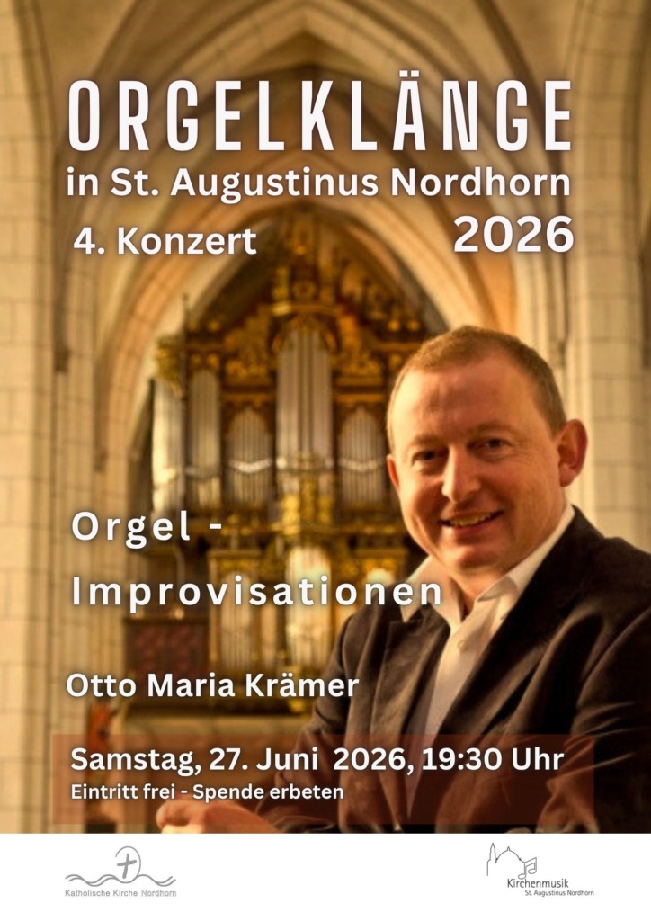 Infografik zur Veranstaltung: Konzertreihe „Orgelklänge in St. Augustinus“ - Ort: Pfarrei Nordhorn